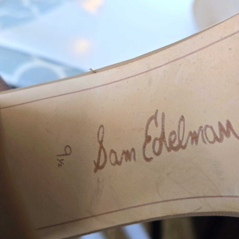Sam Edelman Tan Heels Size 9.5 - Picture 8 of 8